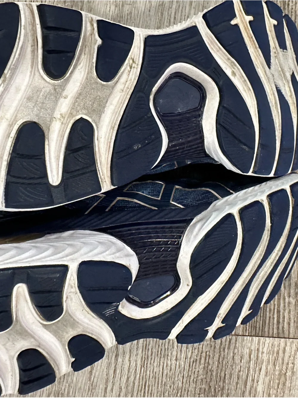 Asics Navy and White Gel Nimbus Men's Running Sneakers